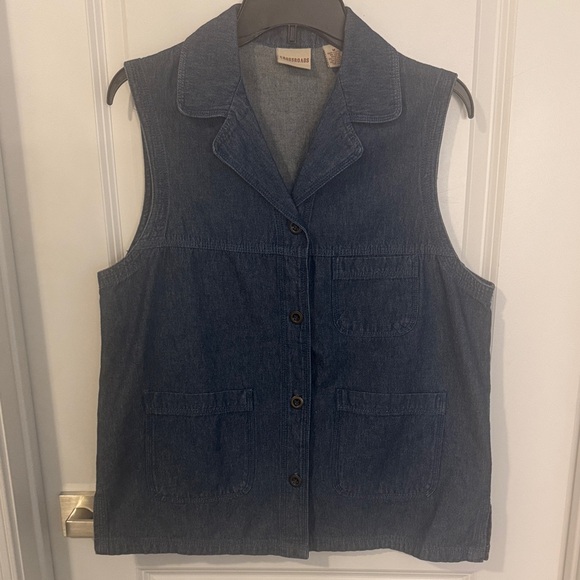 Classic Blue Denim Vest for Women - Picture 1 of 8